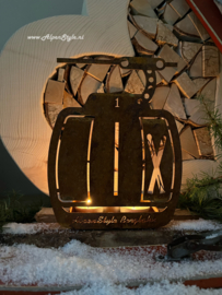 Skilift,  Gondel Nr. 1 ©AlpenStyle, Roest Metaal decoratie