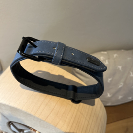 Halsband hond gepersonaliseerd Maat L Blauw