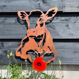 Roestig Tuinschaap Van Metaal – Natuurlijke Roest, Grappige Tuindecoratie