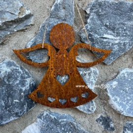 Engel "Hart" ©AlpenStyle 20 x 25 cm. Cortenstaal