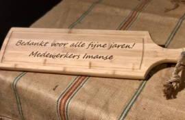 Tekst branden op hout