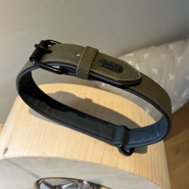 Halsband hond gepersonaliseerd Maat L Groen