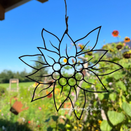 Edelweiss ©AlpenStyle (doorsnede 15 cm), Roest Metaal tuin decoratie
