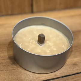 Vuurblik / Vlamschaal Ø 10 cm, wax kaars voor buiten (set van 2)