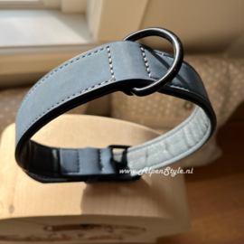Halsband hond gepersonaliseerd Maat XL Blauw