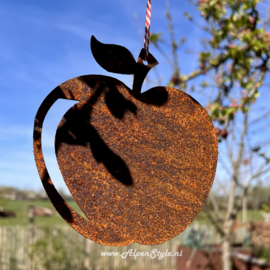 Appel 11 x 12 cm. Cortenstaal