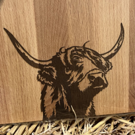 Plank "Schotse hooglander" 39 x 20 x 2 cm