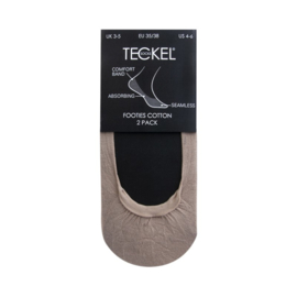 Teckel ballerina footies 2 pack- zwart of huidskleur