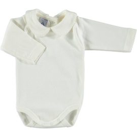 Babidu romper met kraagje - off-white 0 t/m 36 maanden