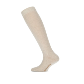 Yellow Moon kniekousen 2-pack - licht beige en melange beige 31-34