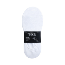 Teckel sneaker invisable cotton 3 - pack - Wit