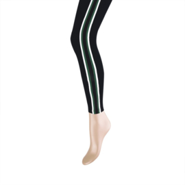 Yellow Moon kinderlegging met bies- zwart met groene bies