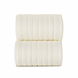 Condor kniekousen rib - Off-white  (maat 00 t/m 23-26)