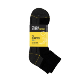 Stapp Yellow QUARTER coolmax werksok - zwart 39-42 t/m 47-50