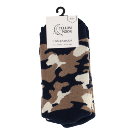 Yellow Moon homesocks anti slip - camouflage