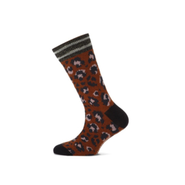 Yellow Moon sokken leopard en zigzag - caramel 27-30 t/m 39-42