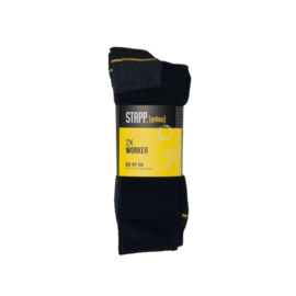 Stapp Yellow Werksokken 2-pack - marine of zwart 43-46 t/m 47-50