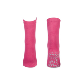 Yellow Moon homesocks anti slip - Fuchsia  (18-19 t/m 43-46)