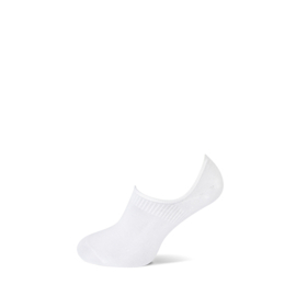 Basset Bamboo invisible footie 2-pack - zwart en wit