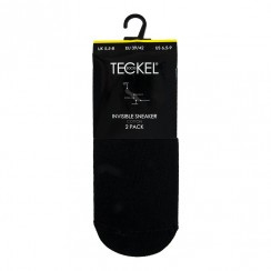 Teckel sneaker invisable cotton 2 - pack - zwart of wit