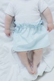 Avillo | Imitation Leather Skirt | Baby Blue