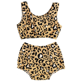 Exclusieve Baby Highwaist Bikini | Leopard | Handmade