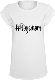 Dames Shirt - #Boysmom