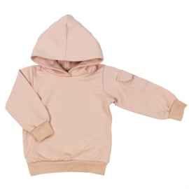 Hoodie with cargopocket | Blush