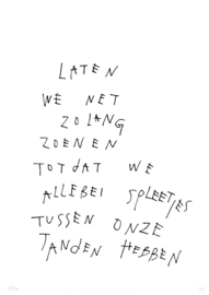 Spleetjes - print Rogier Roeters