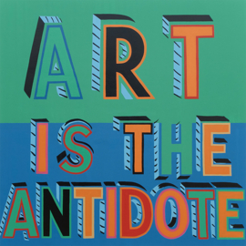 Postcard Bob & Roberta Smith - Art is the Antidote