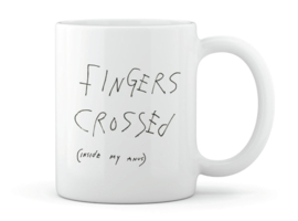 Mug 'Fingers crossed' Rogier Roeters