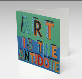 Postcard Bob & Roberta Smith - Art is the Antidote