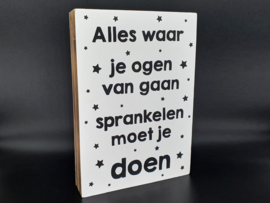 Tekstblok "Alles waar je ogen "