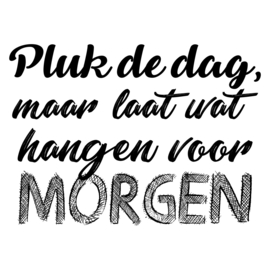 "Pluk de dag........"