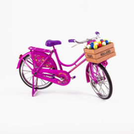 Fiets met tulpen