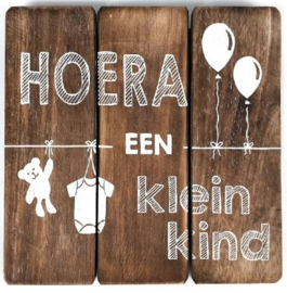 Tekstbord Hoera een Klein kind