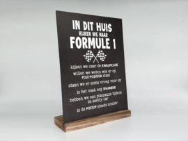 Tekstbord in standaard