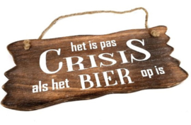 Crisis als het bier