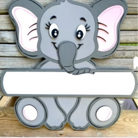 Geboorte Olifant bord