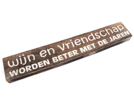 tekstblok Wijn en Vriendschap