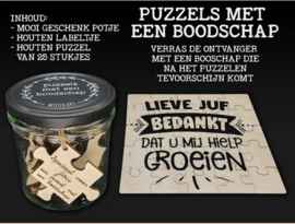 Puzzel met een Boodschap