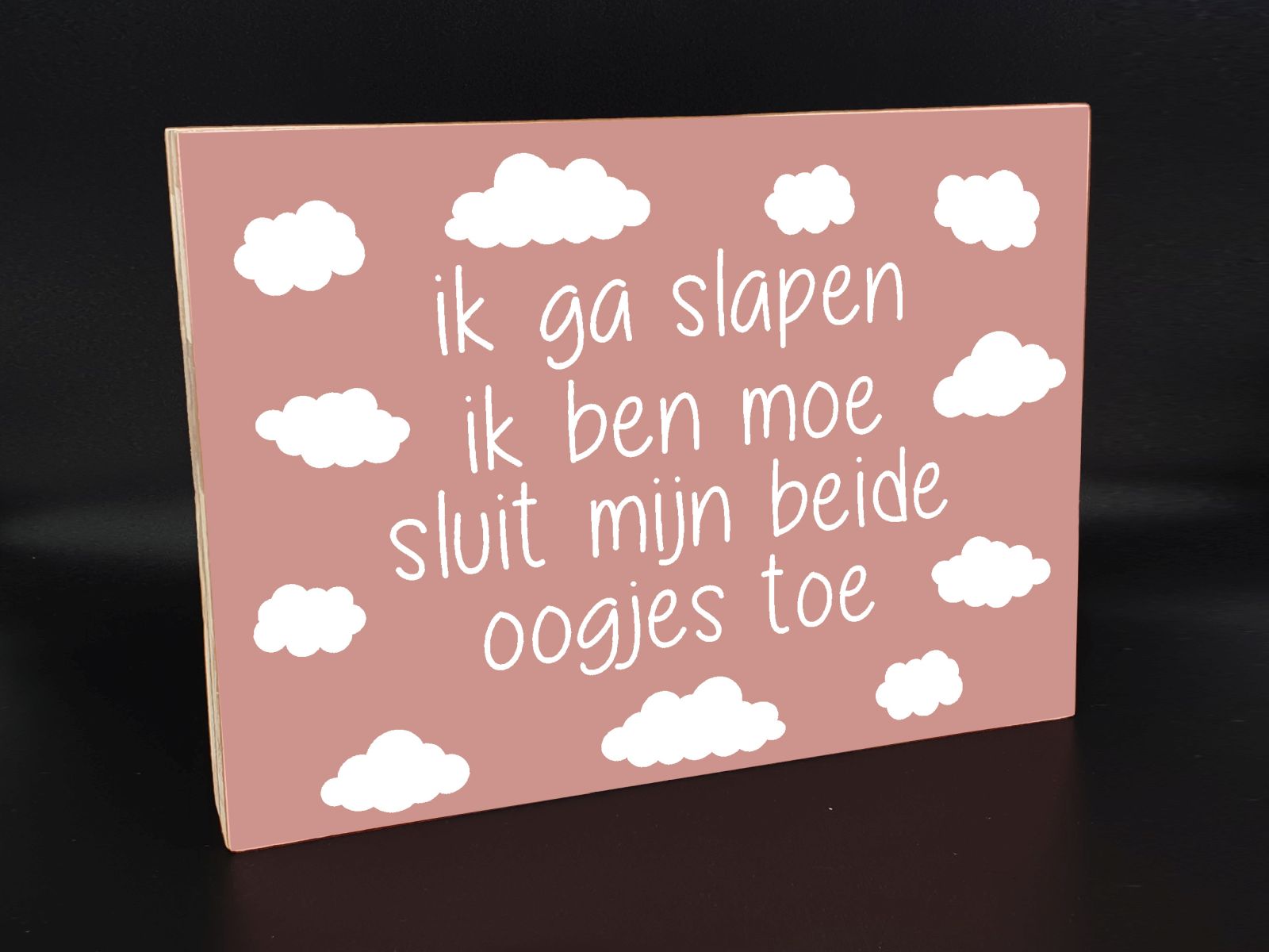 Ik ga slapen......