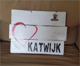 Memo bord "I love Katwijk "