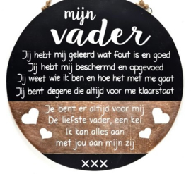 tekstbord Mijn Vader