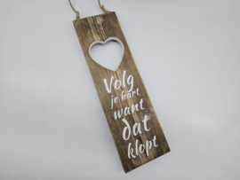 rechthoekige plak met hart