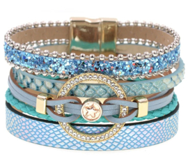 Blauwe armband