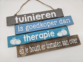 Tekstbord Tuinieren