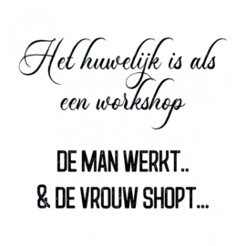 Het huwelijk is als een workshop