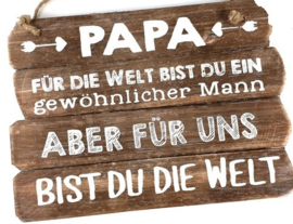 Tekstbord Hangend