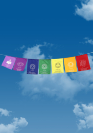 Seven Chakras Prayer Flags - Large